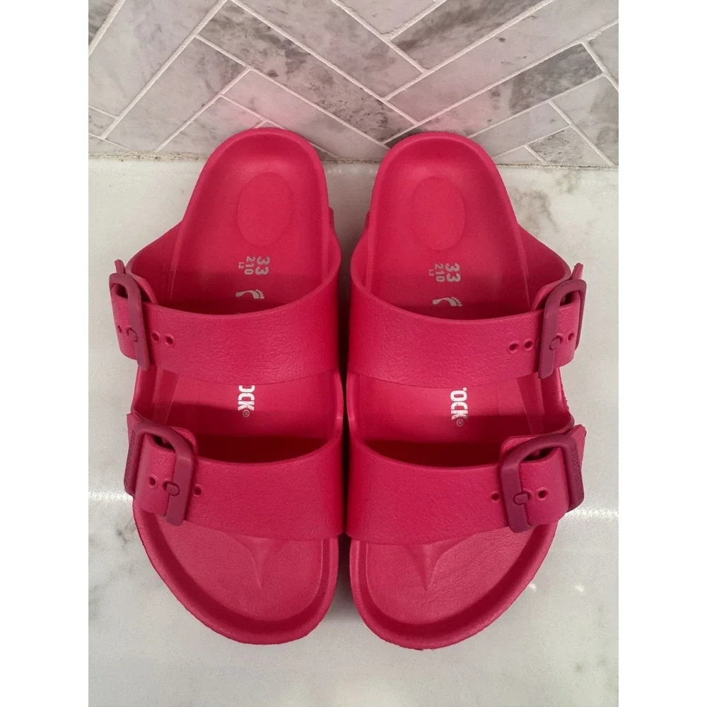 Birkenstock Arizona EVA Sandals Kids Youth Size 2 33 Beetroot Purple Slides